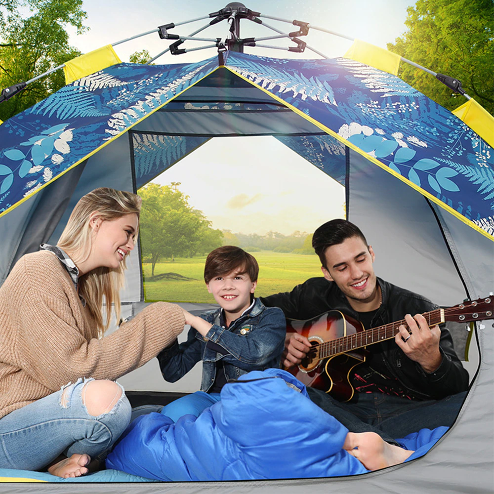 Cheap Goat Tents TANXIANZHE   3 Persons Backpacking Tents 190T PA Polyester Taffeta Outdoor Camping Automatic Waterproof Tents 